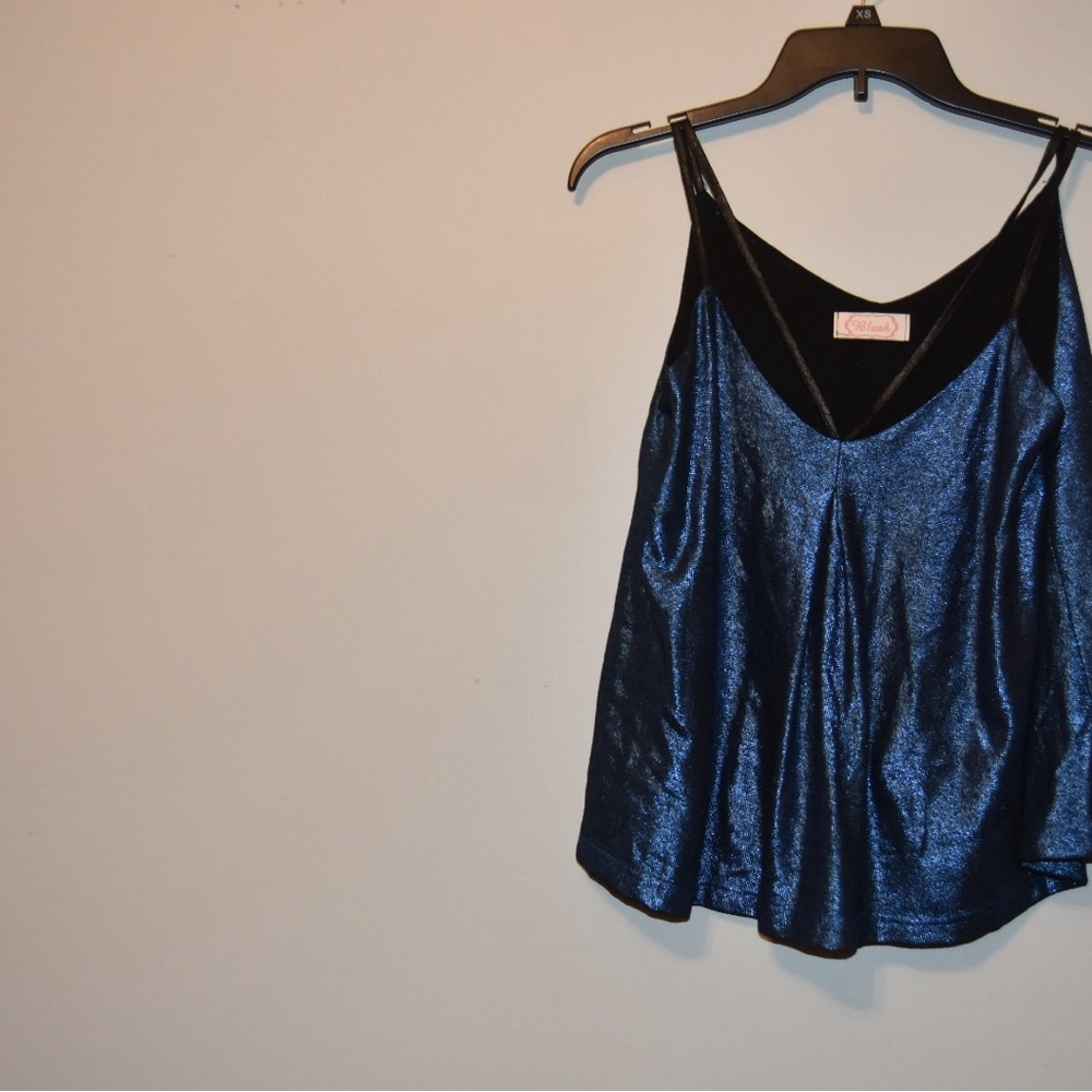 Blush Blue Sleeveless Camisole Top